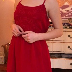 Embroidered Baby Doll Dress